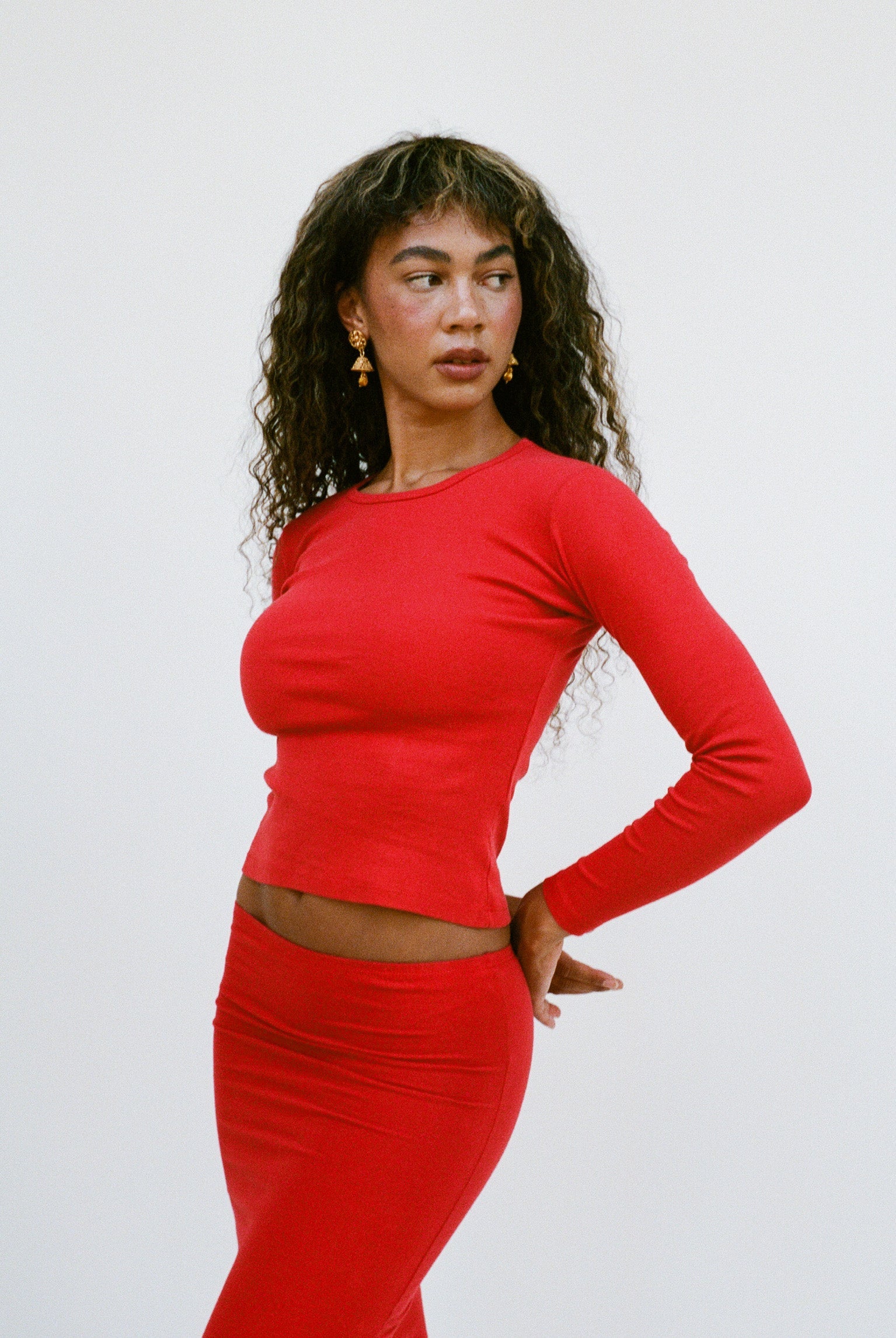 Long Sleeve Bellevue Tee - Tomate (2nd Quality)