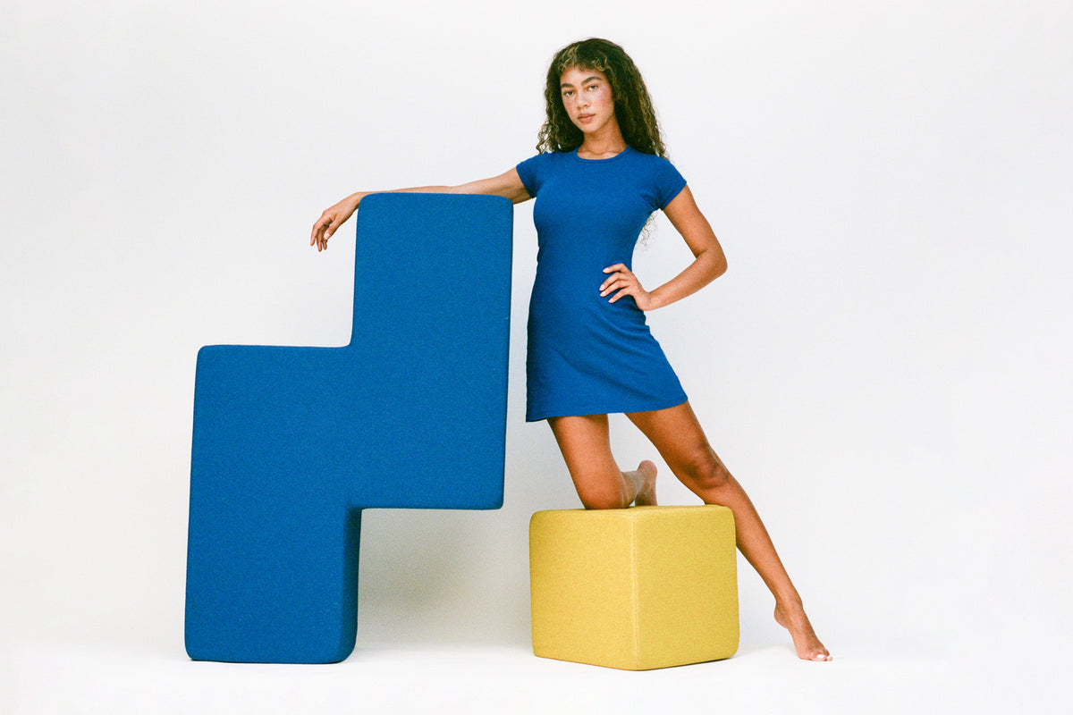 Bellevue Mini Dress - Lapis