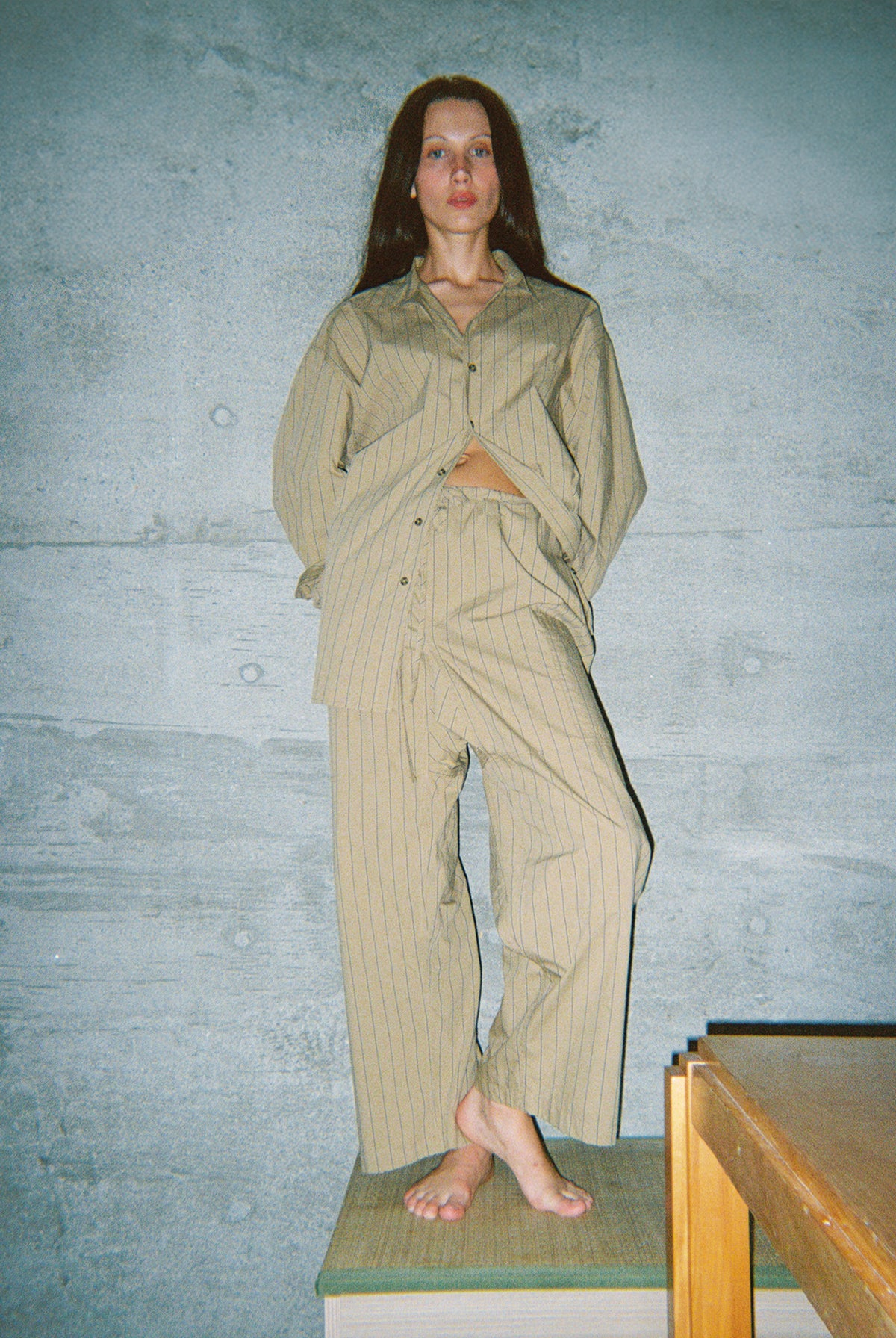 Lou Pant - Camel Stripe