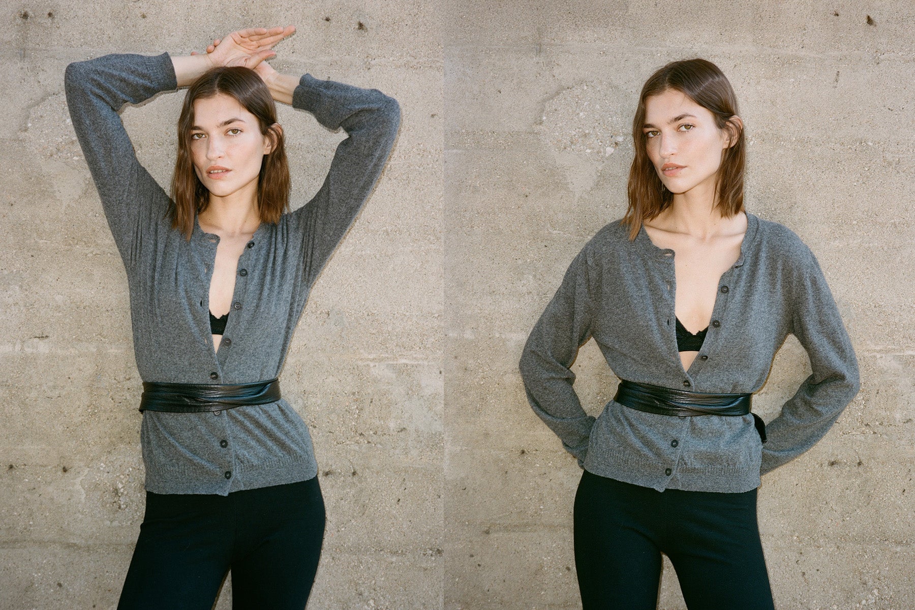 Tricot x Gil Rodriguez Cashmere Cardigan - Charcoal