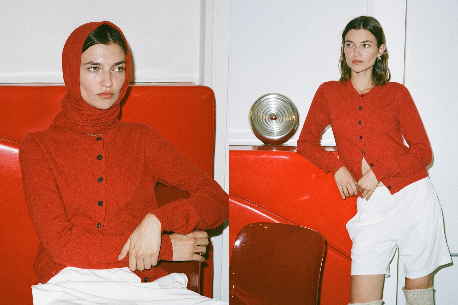 Tricot x Gil Rodriguez Cashmere Cardigan - Red