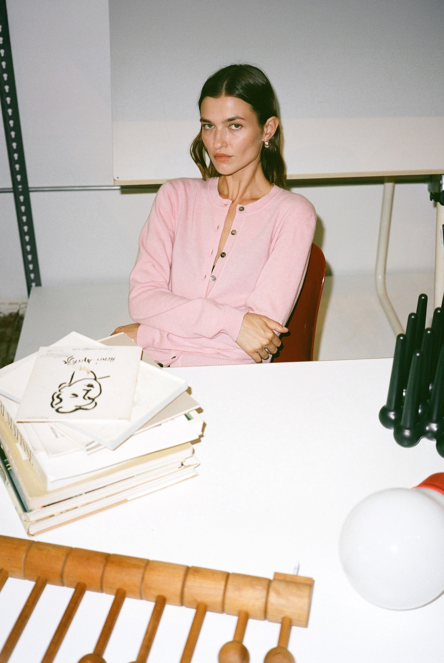 Tricot x Gil Rodriguez Cashmere Cardigan - Rosa