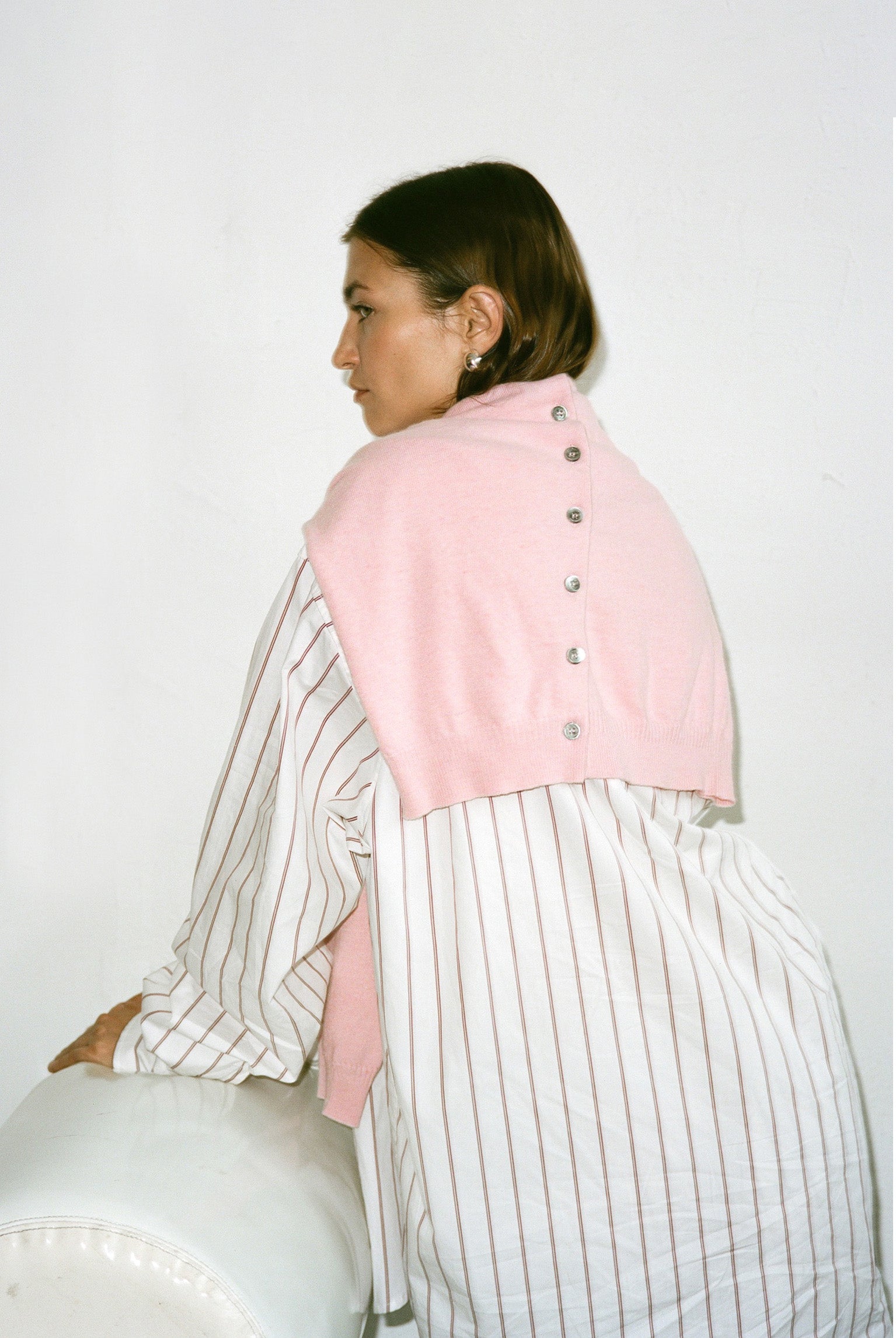 Tricot x Gil Rodriguez Cashmere Cardigan - Rosa