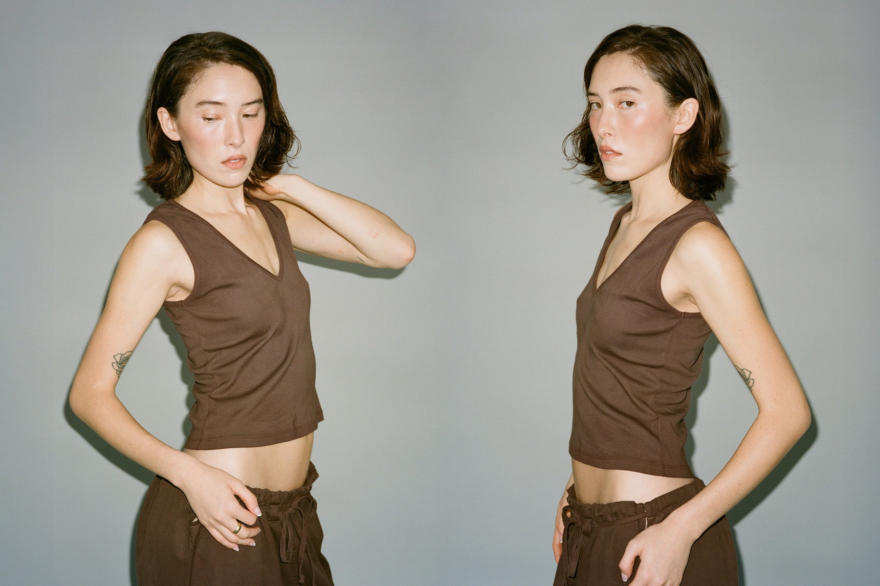 Carrie Tank - Chocolate