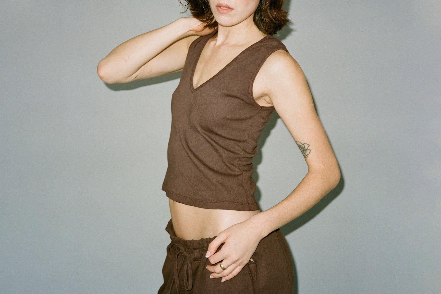 Carrie Tank - Chocolate