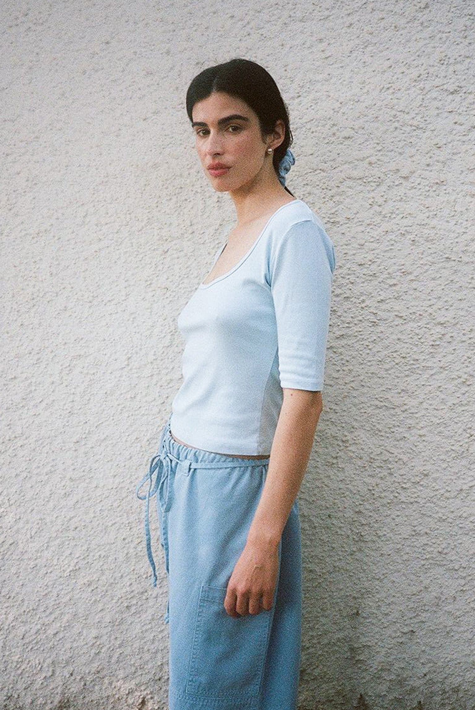Celine Half-Sleeve Top - Lagoon