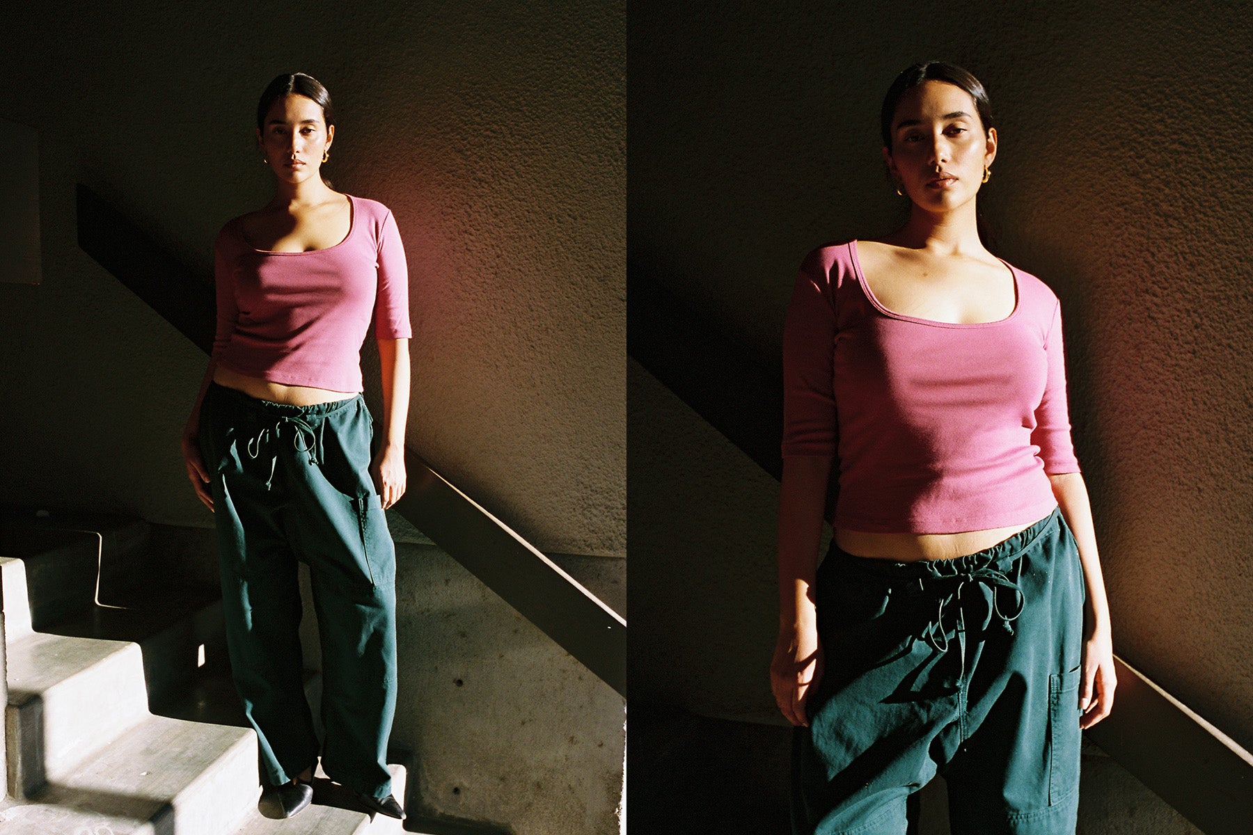 Celine Half-Sleeve Top - Mauvewood