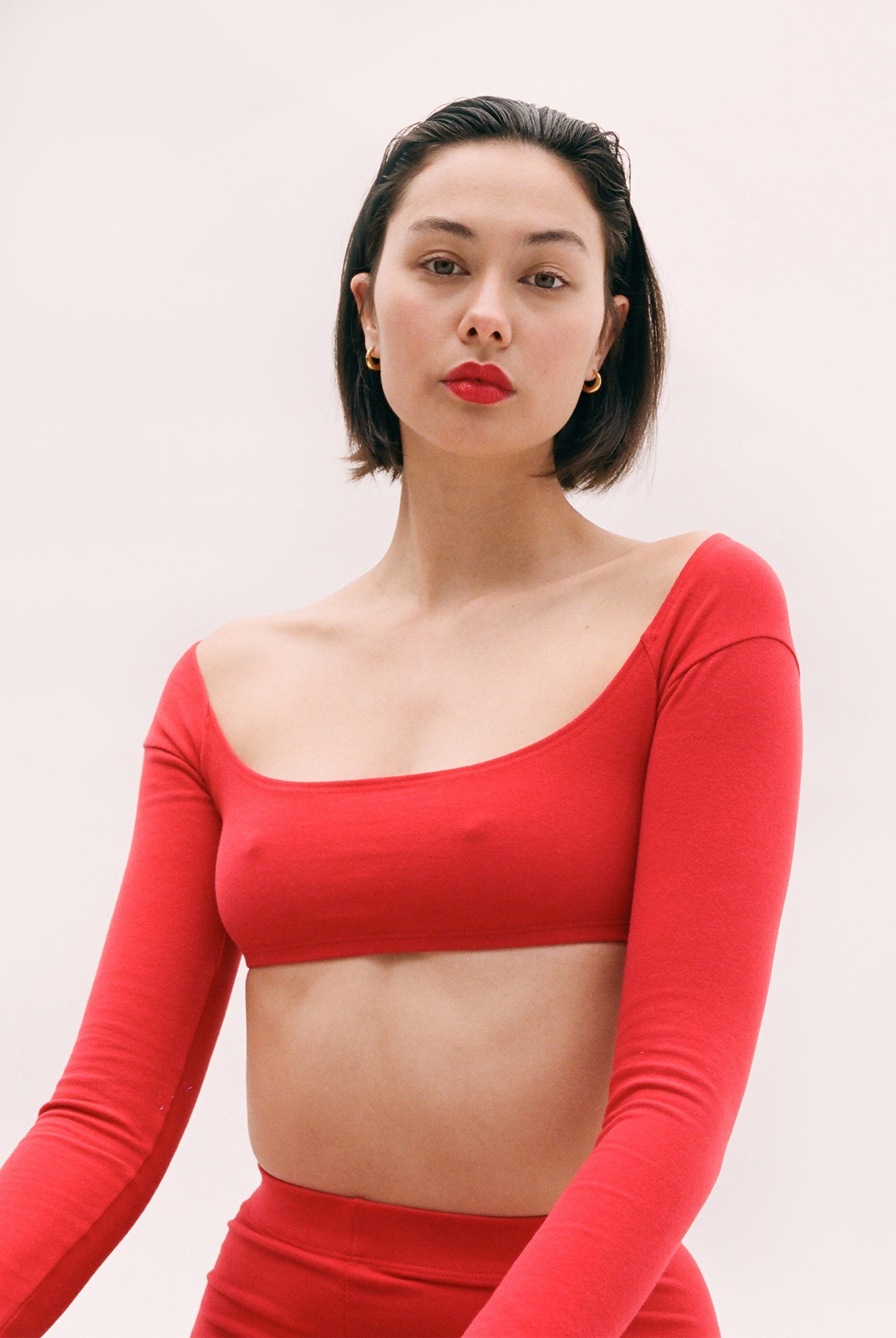 El Tigre Chiquito L/S Crop Top - Tomate (2nd Quality)