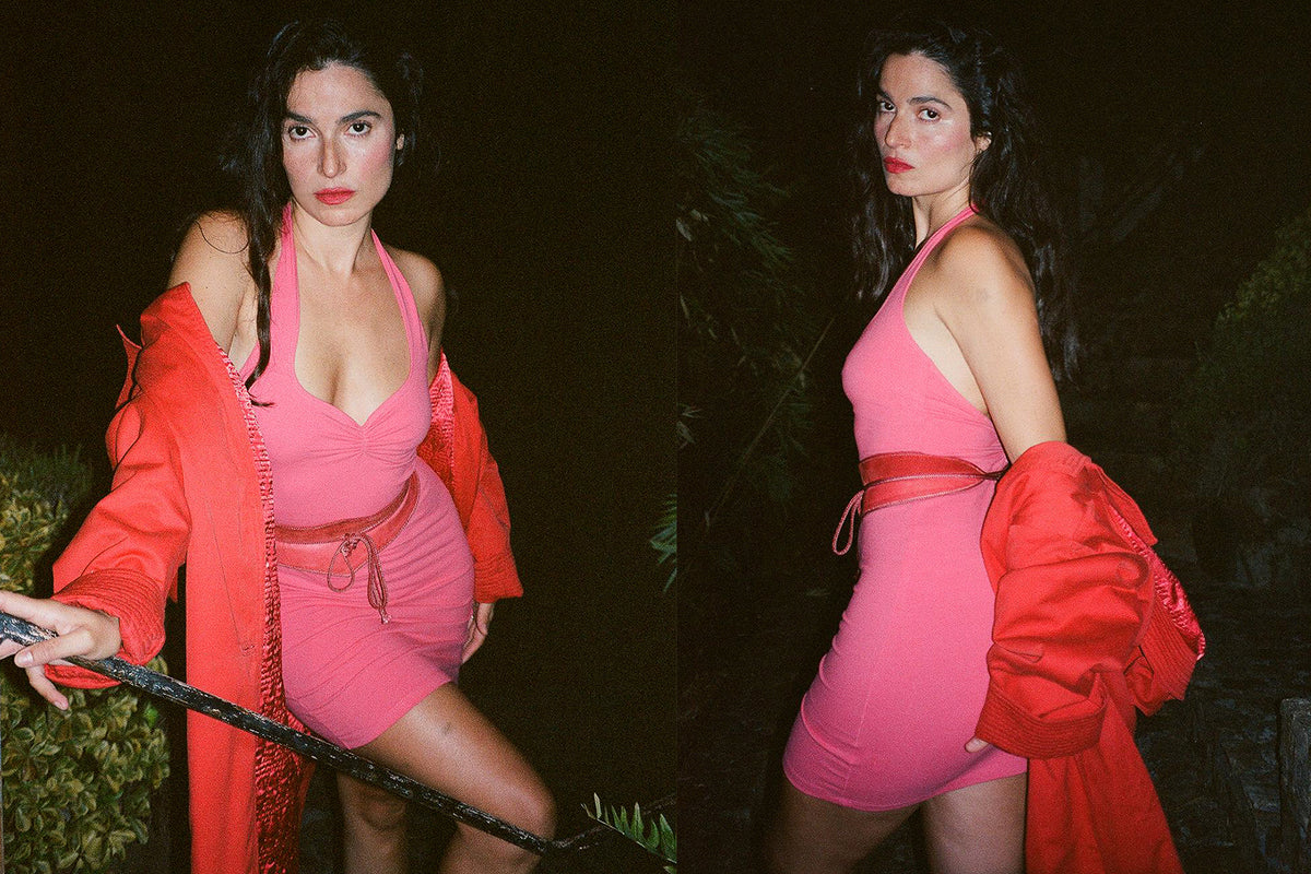 Corazon Mini Dress - Hibiscus