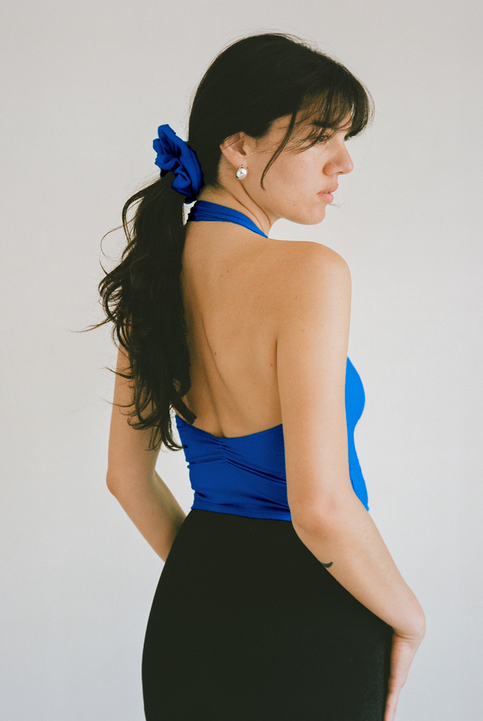 Corazon Halter Top - Lapis | GIL RODRIGUEZ