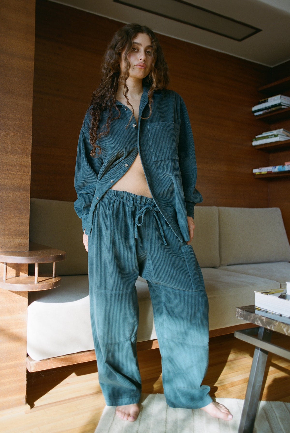 Corduroy Lou Pant - Scarab