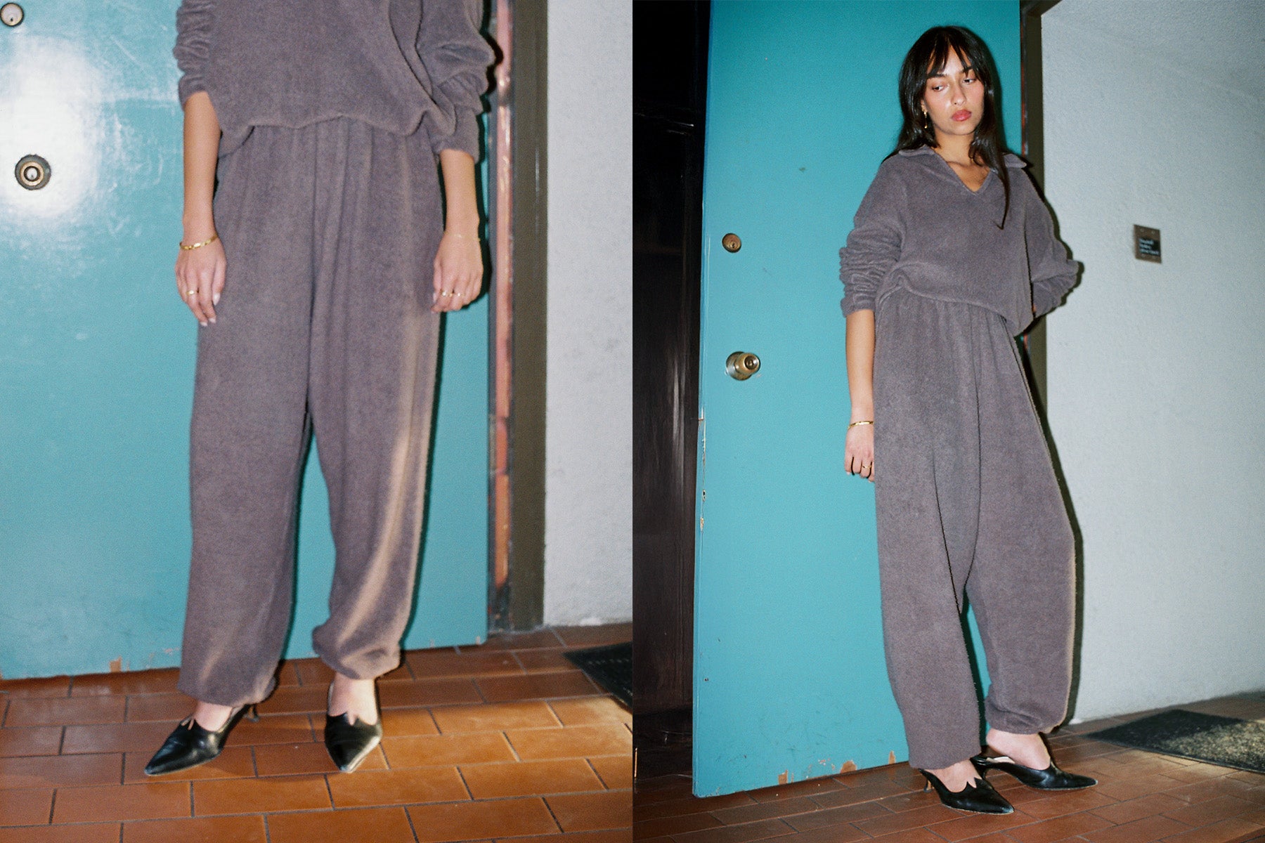 Sherpa Big Sweatpant - Deep Taupe