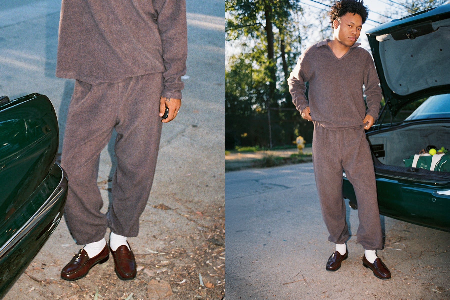 Sherpa Big Sweatpant - Deep Taupe