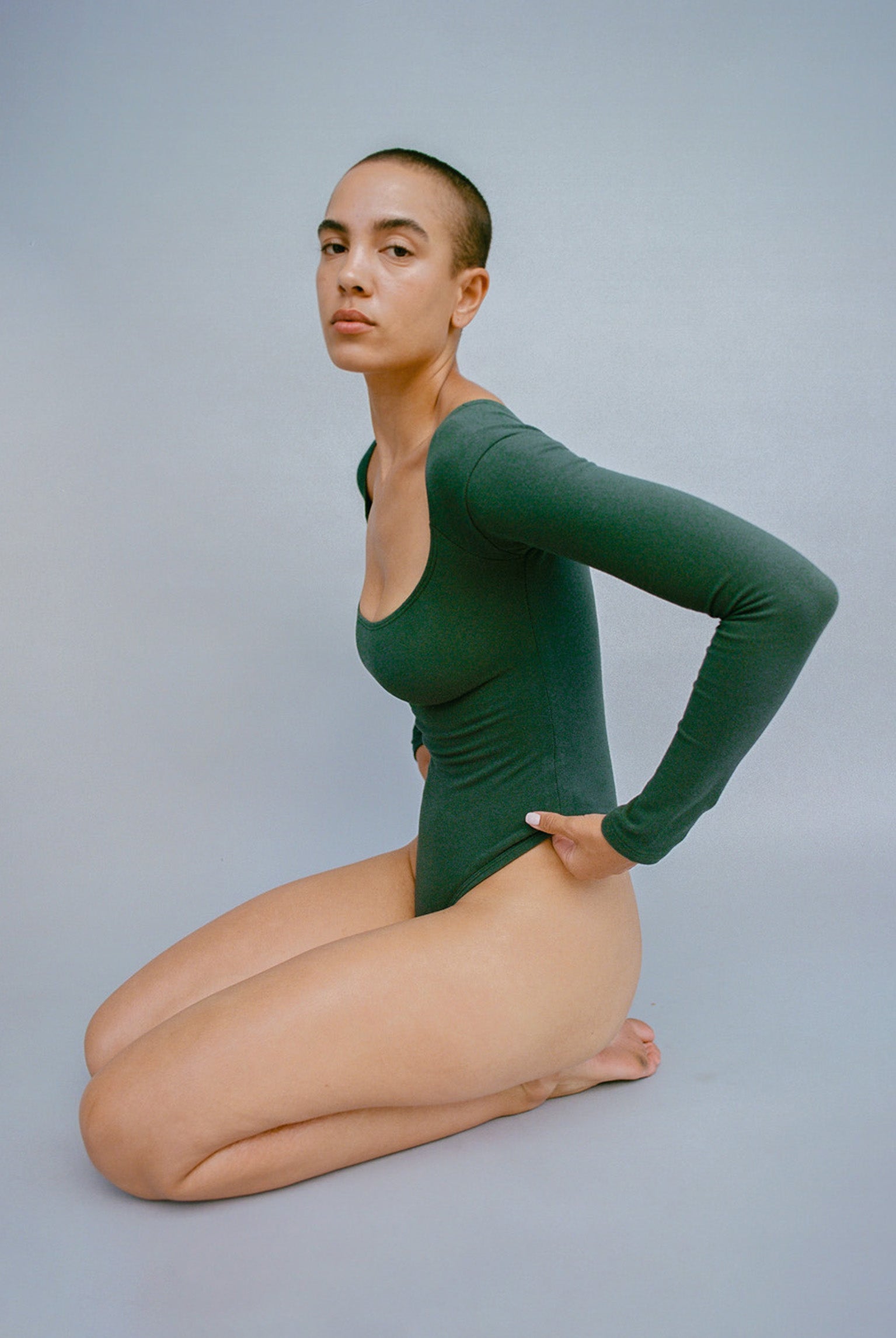 El Tigre Long Sleeve Bodysuit - Pine Grove