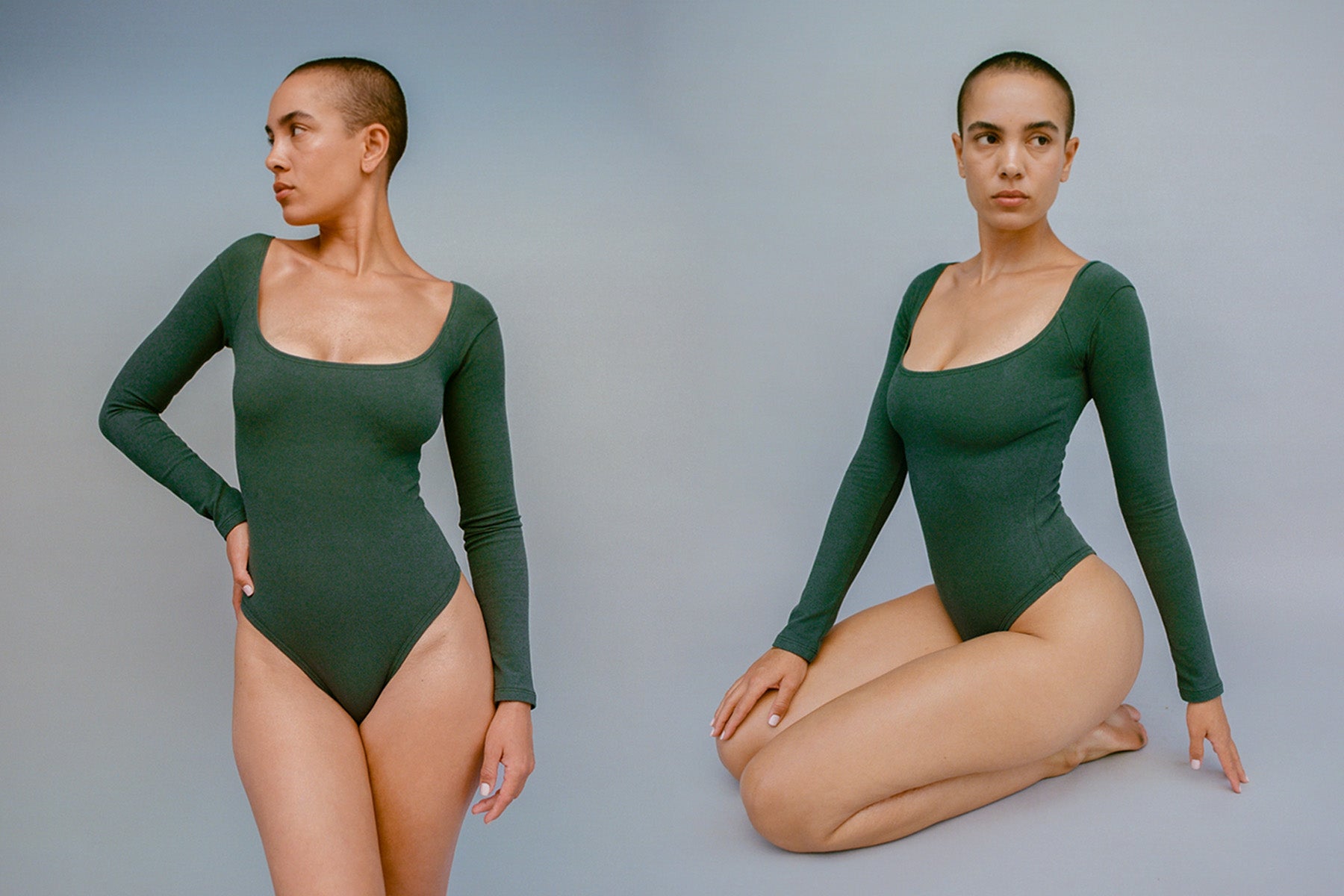 El Tigre Long Sleeve Bodysuit - Pine Grove