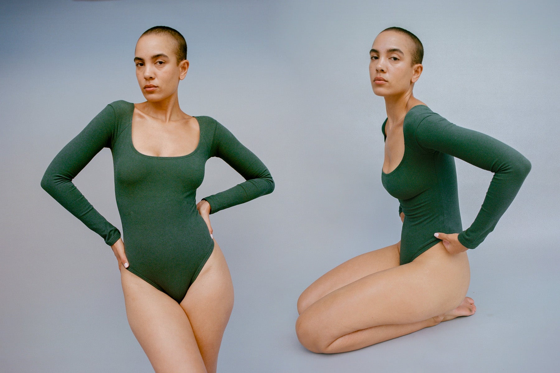 El Tigre Long Sleeve Bodysuit - Pine Grove