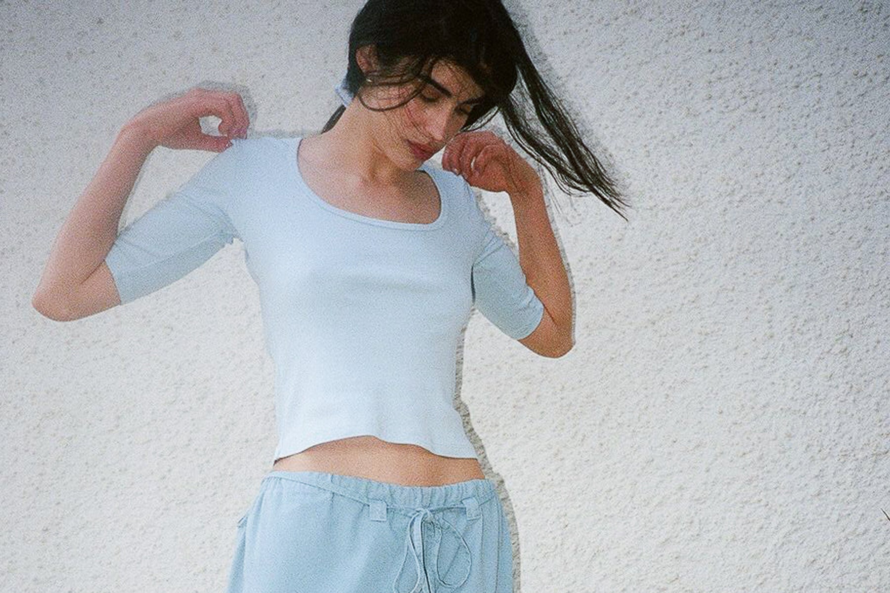Celine Half-Sleeve Top - Lagoon | GIL RODRIGUEZ