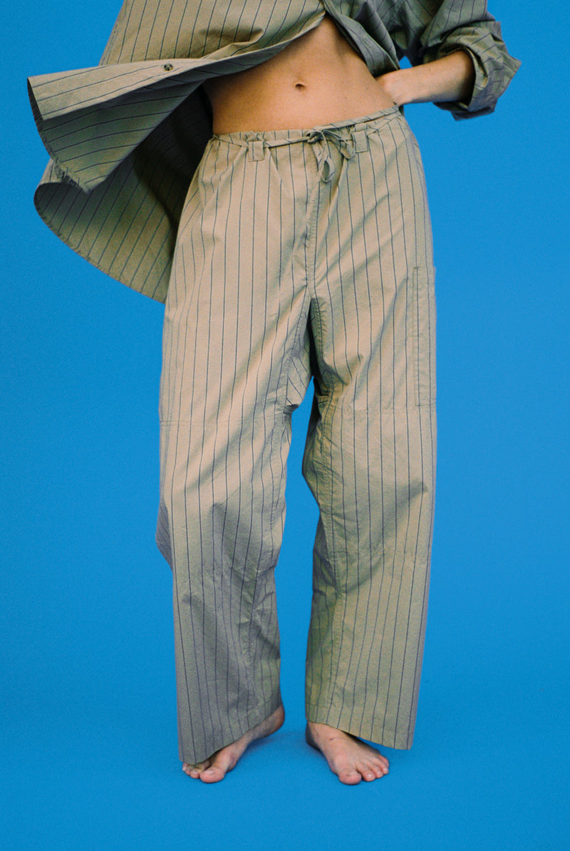 The Lou Pant - Camel Stripe