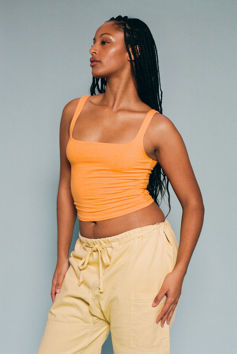 Matisse Scooped Tank - Creamsicle