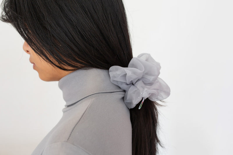 Organza Scrunchie - Oyster