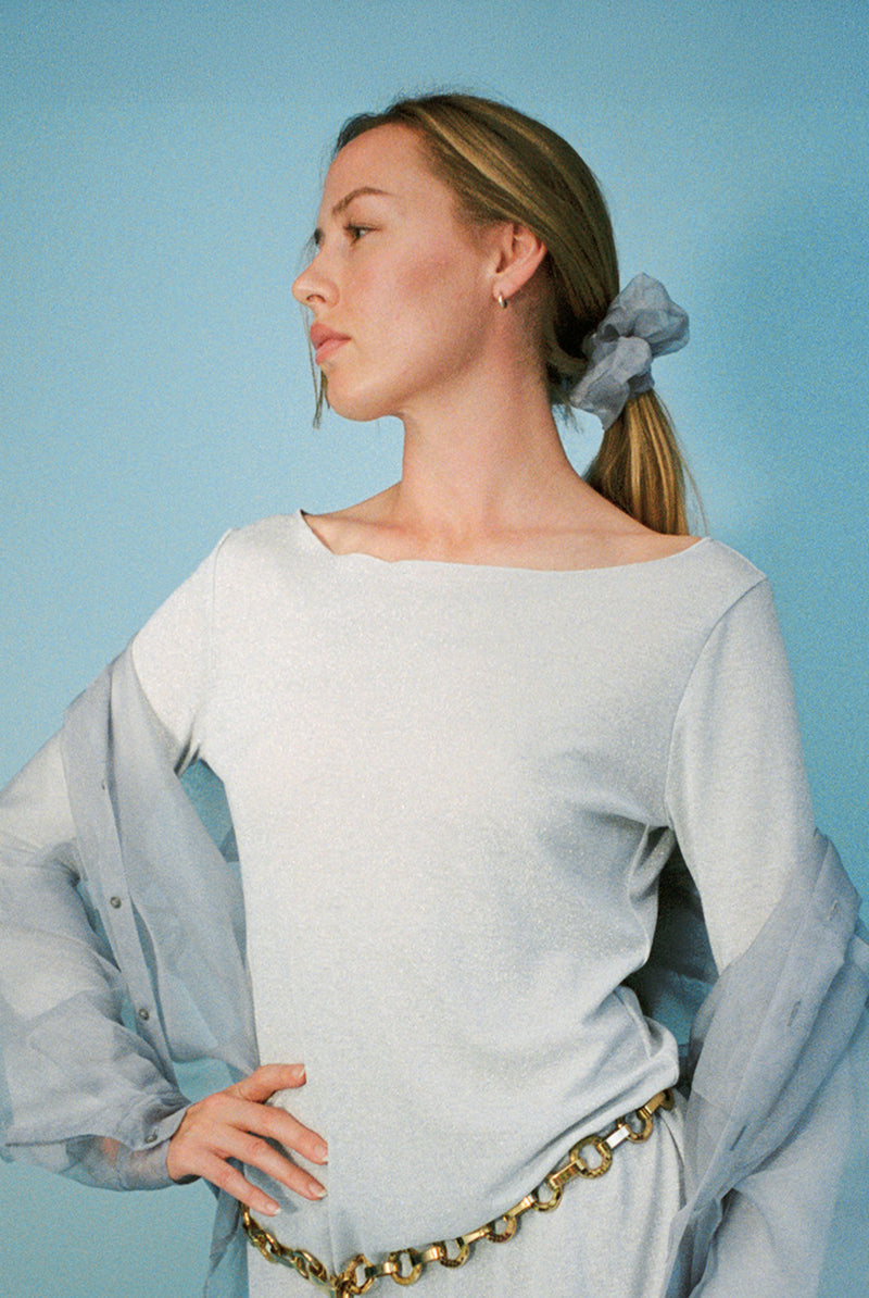 Organza Scrunchie - Oyster