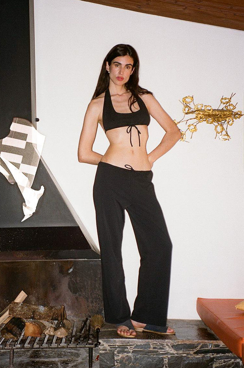 Girona Drawstring Pant - Black