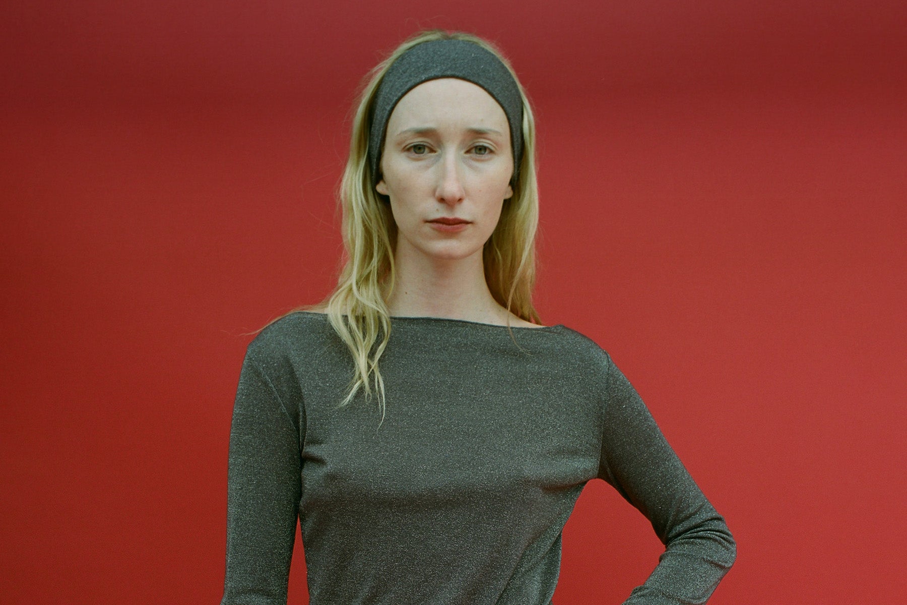 Shimmer Knit Headband - Espresso