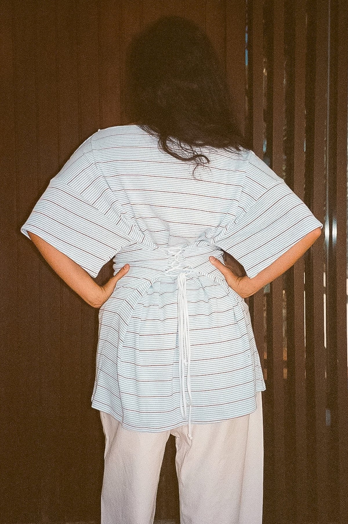 Skipper Shirt Dress - Striped Baby Rib