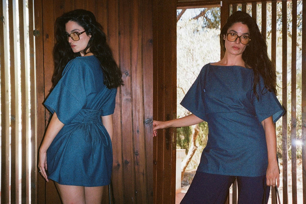 Skipper Shirt Dress - Denim