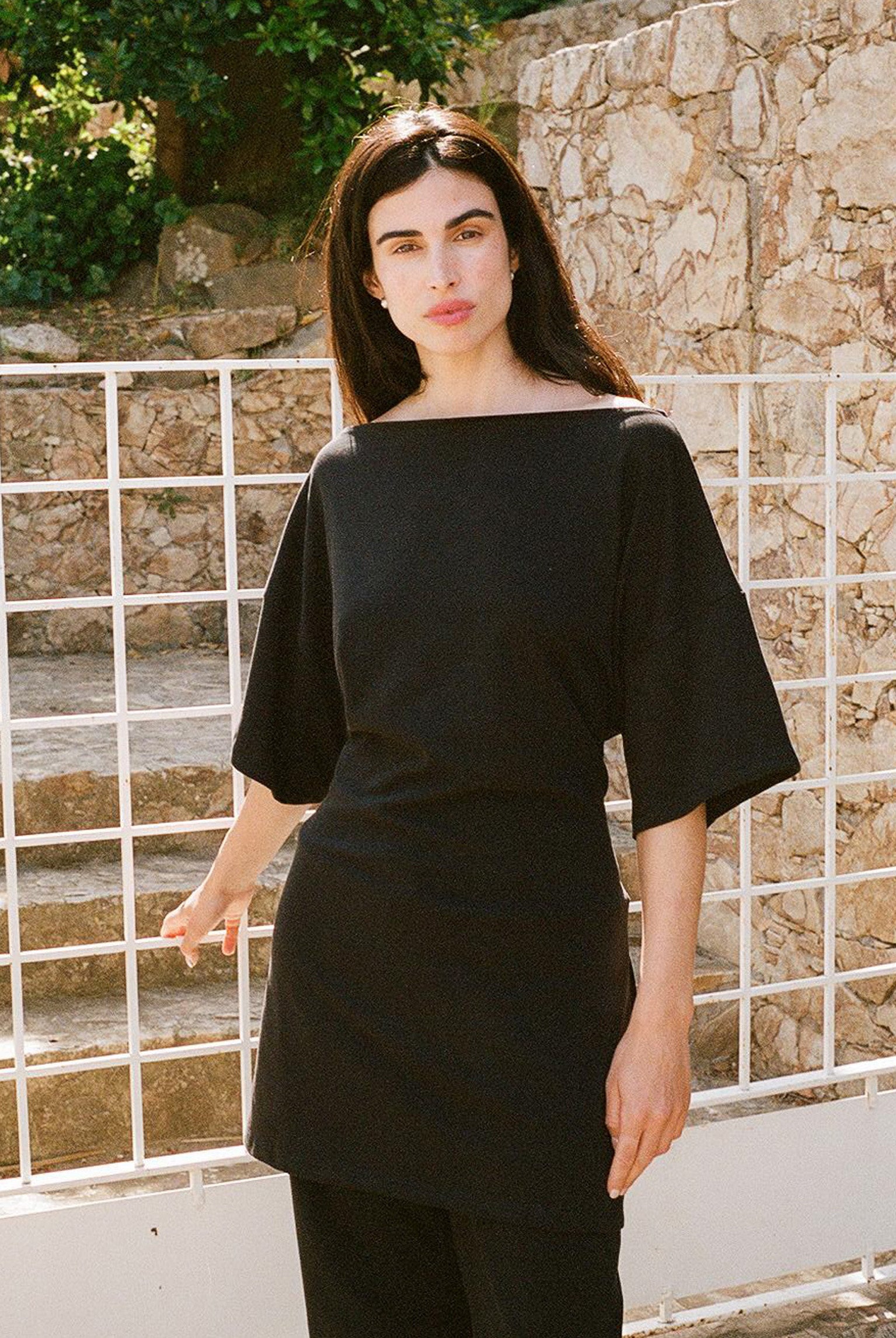 Skipper Shirt Dress - Black