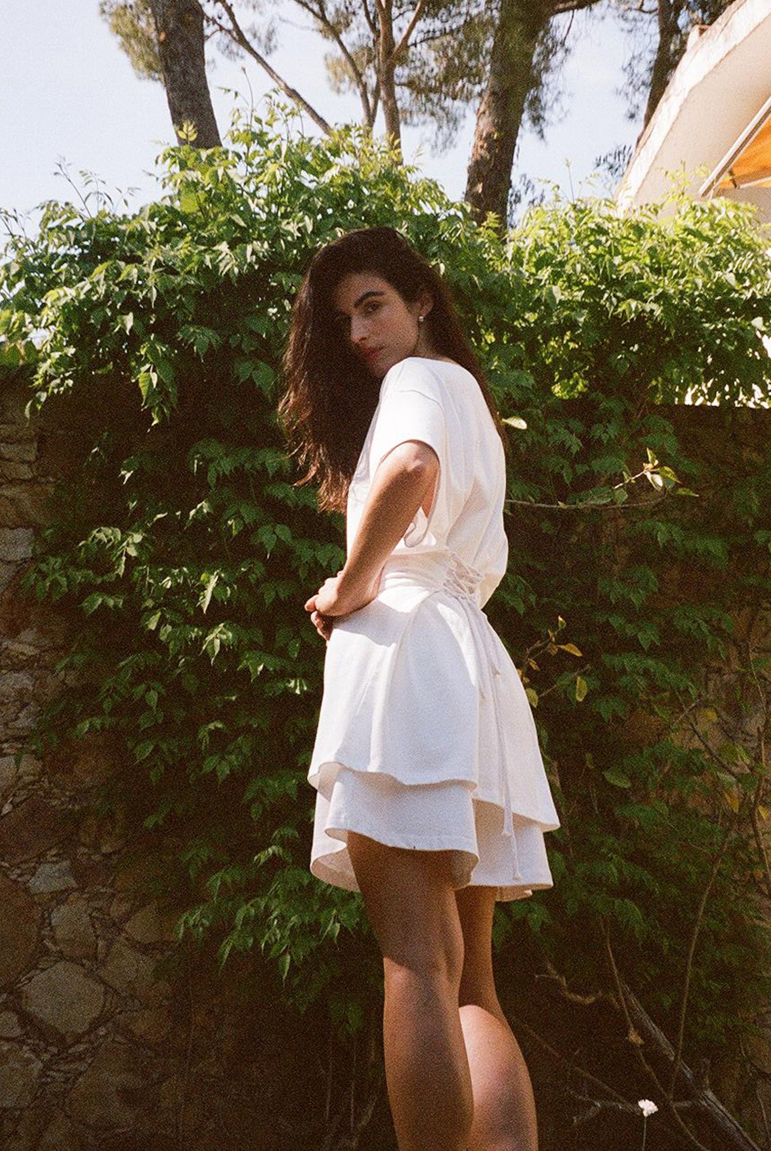 Skipper Shirt Dress - White