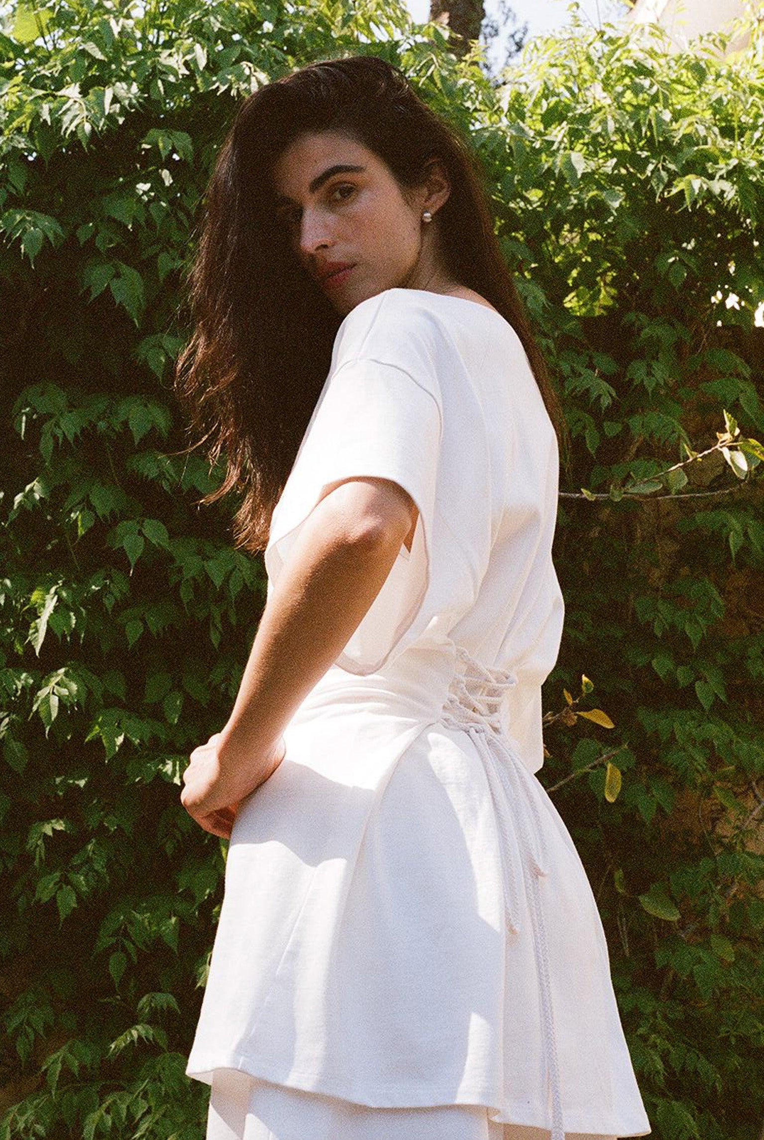Skipper Shirt Dress - White