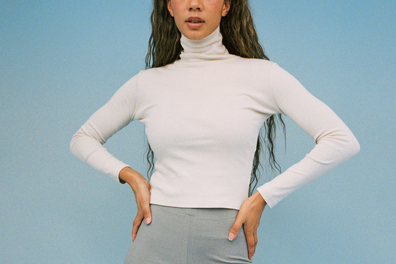 Turtleneck L/S Bellevue Tee - Birch