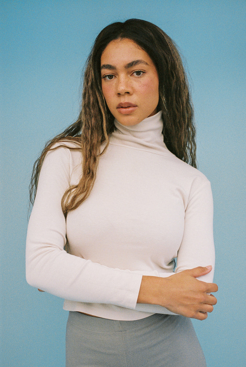 Turtleneck L/S Bellevue Tee - Birch