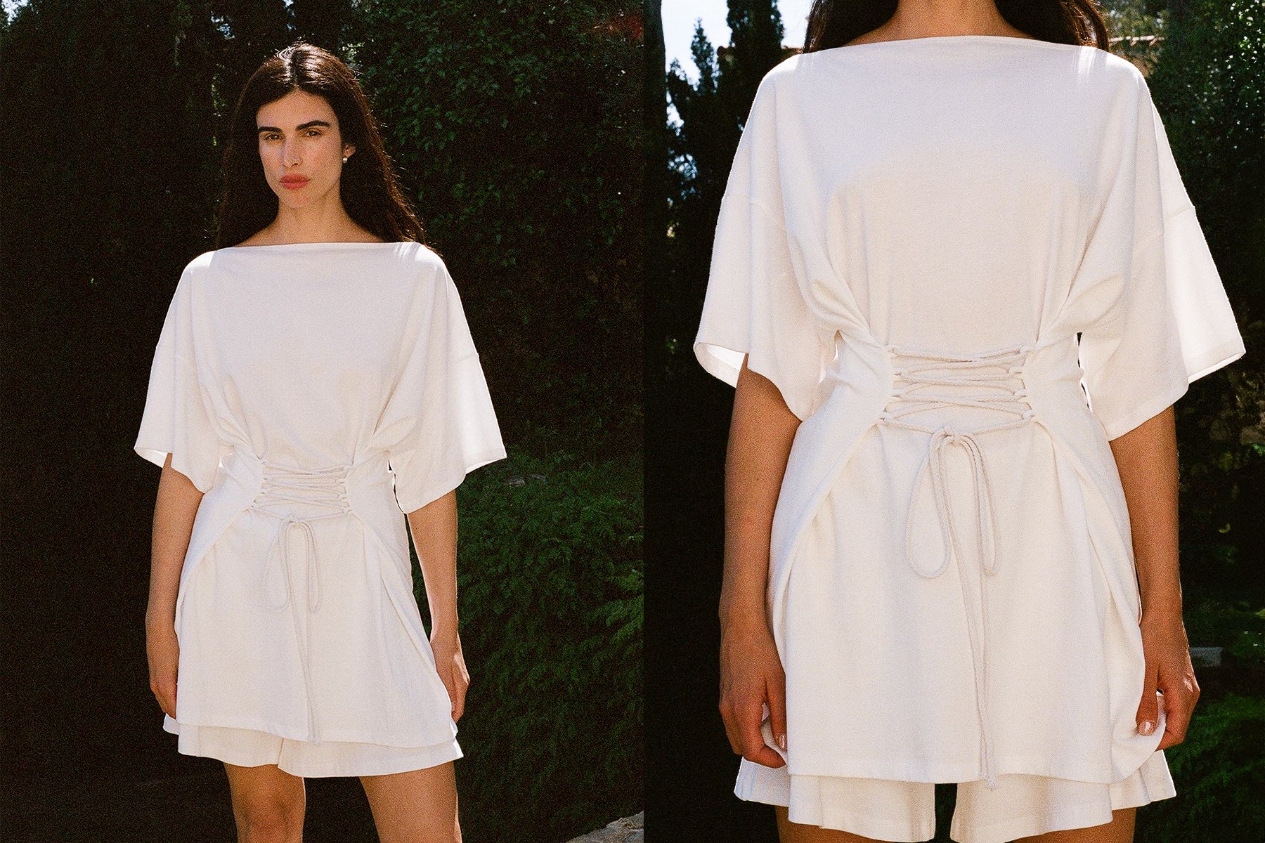 Skipper Shirt Dress - White