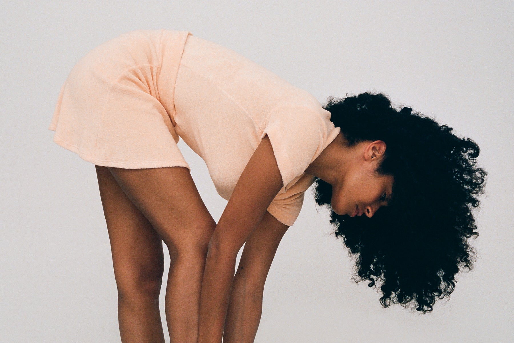 Terry Tennis Skirt - Peach