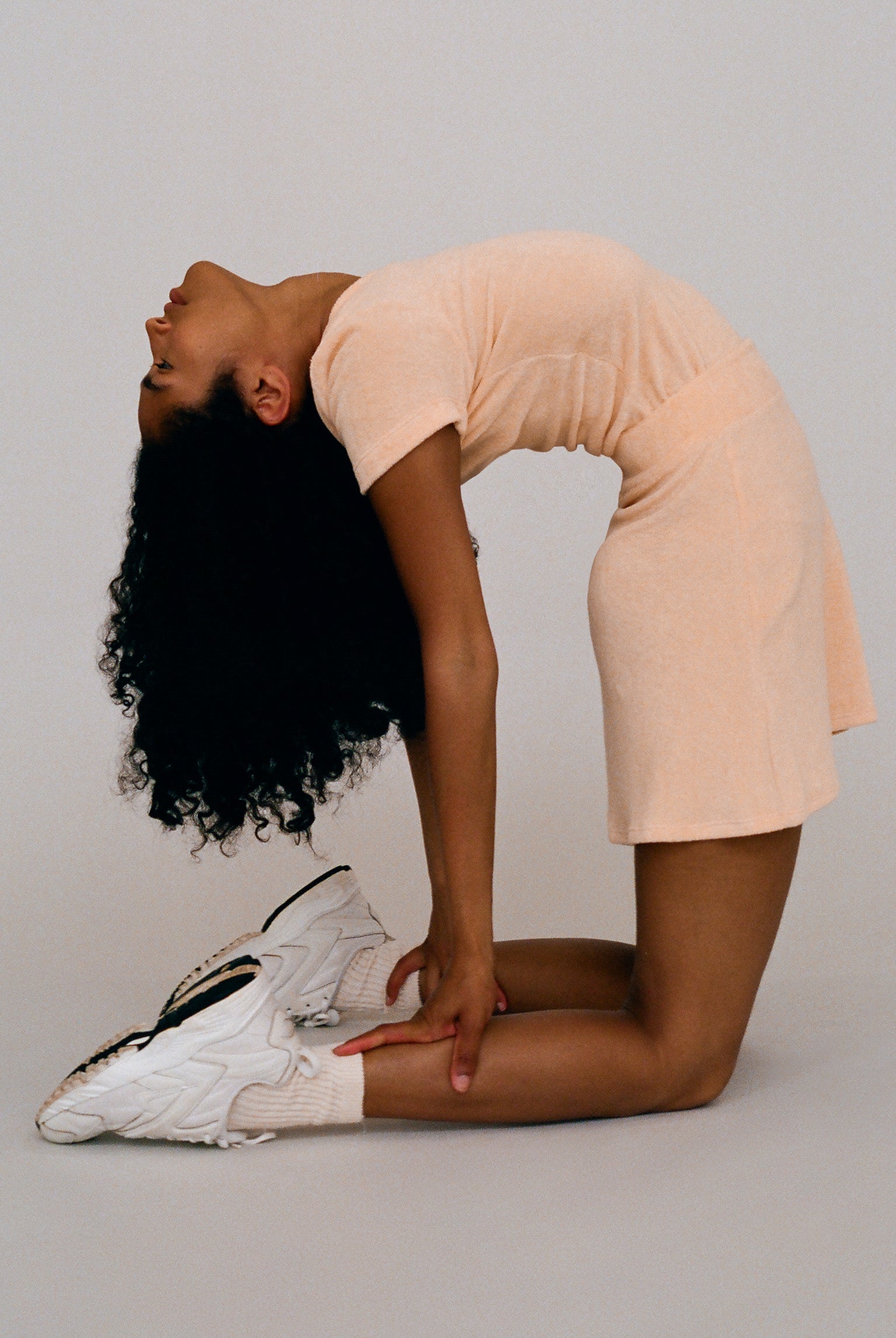 Terry Tennis Skirt - Peach