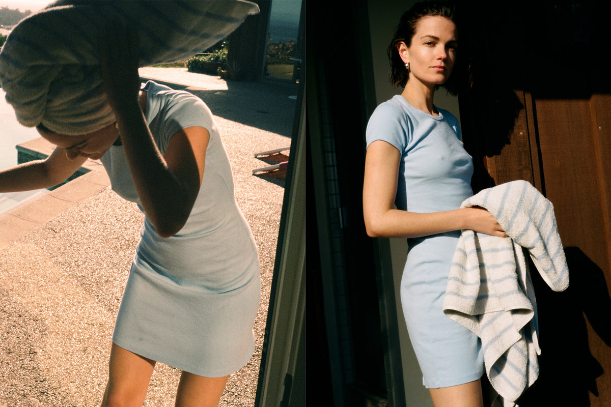 Bellevue Mini Dress - Baby Blue
