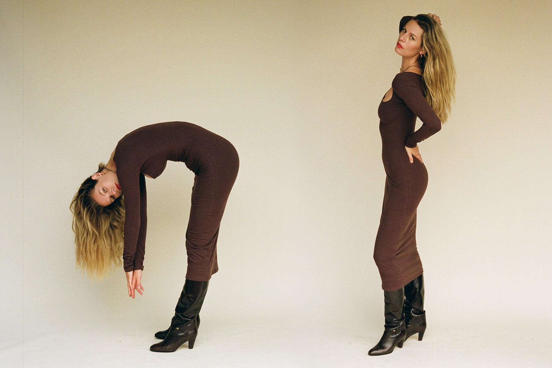 El Tigre Midi Dress - Chocolate (2nd Quality)