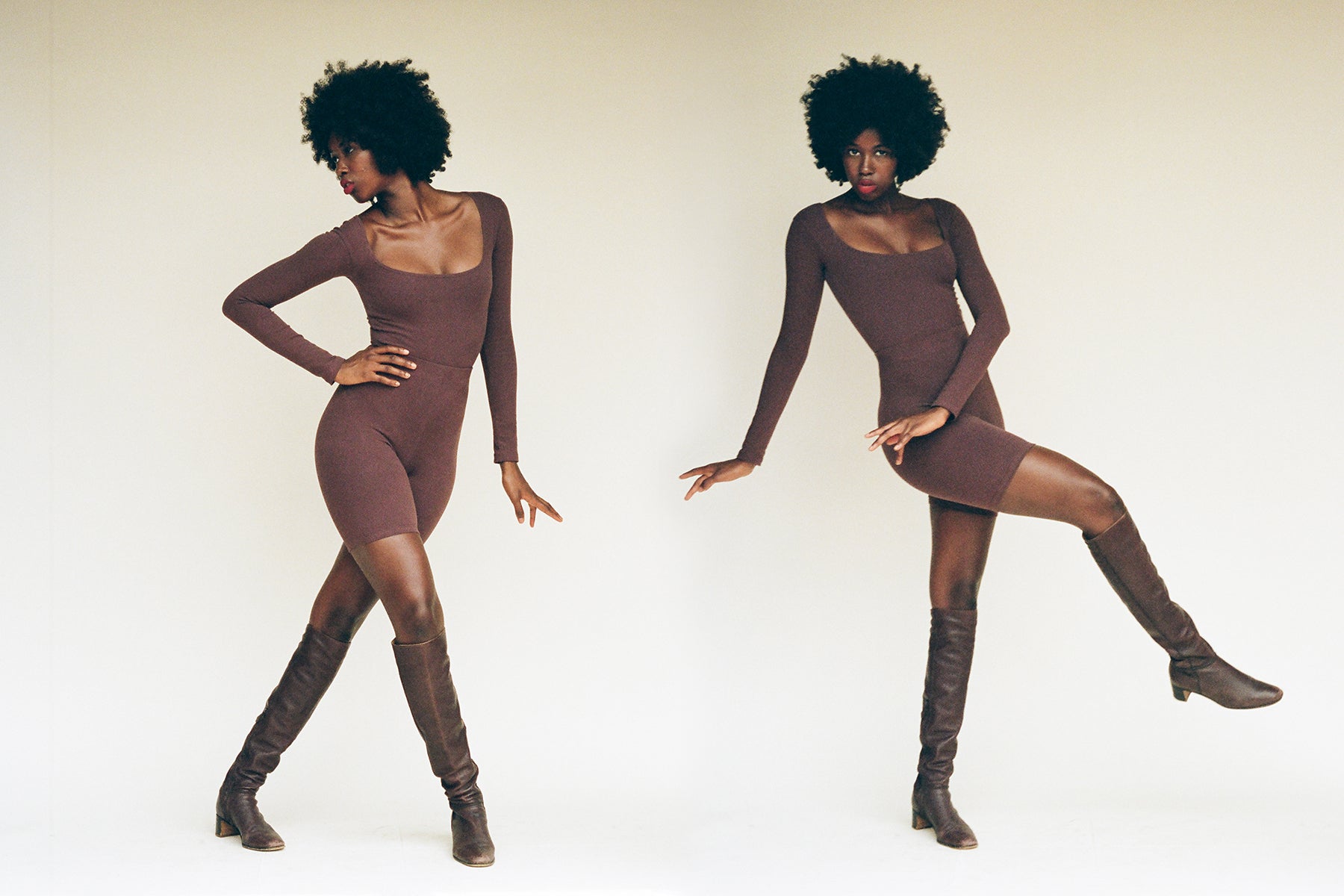 El Tigre Long Sleeve Bodysuit - Chocolate (2nd Quality)
