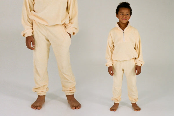 Kids Terry Beachwood Sweatpant - Pale Yellow