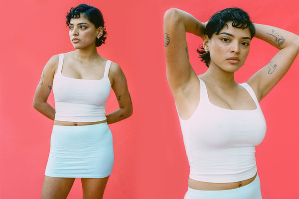 Matisse Scooped Tank - White | GIL RODRIGUEZ