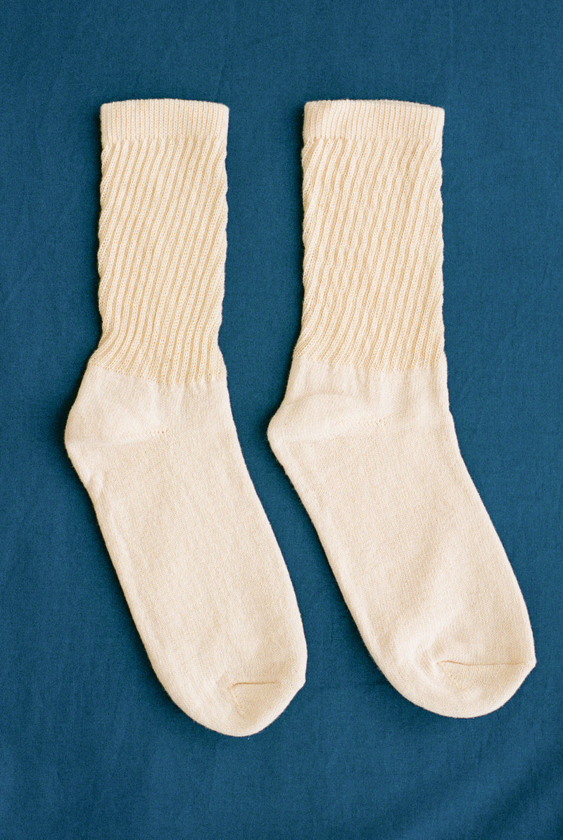 Organic Threads Crew Socks (3 Pack) - Cream